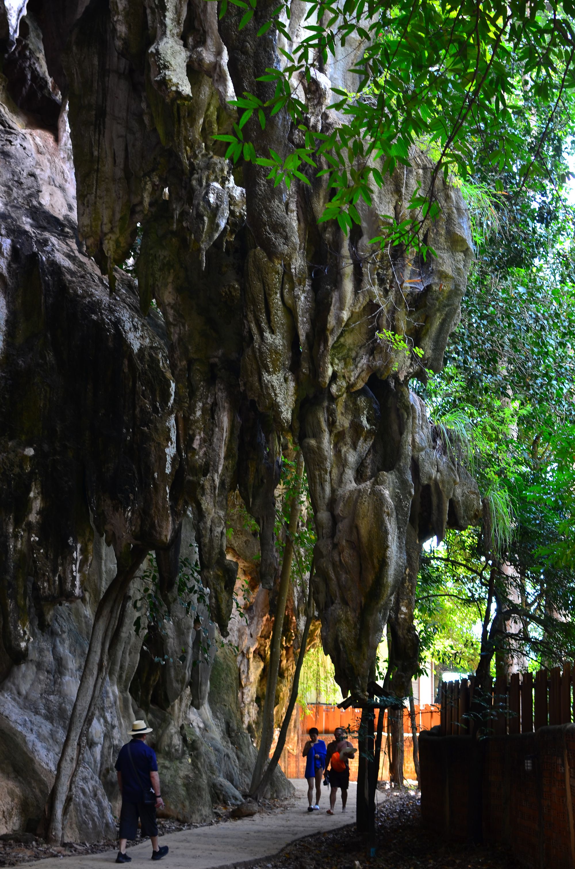 Stalactites on the path to Railay Beach