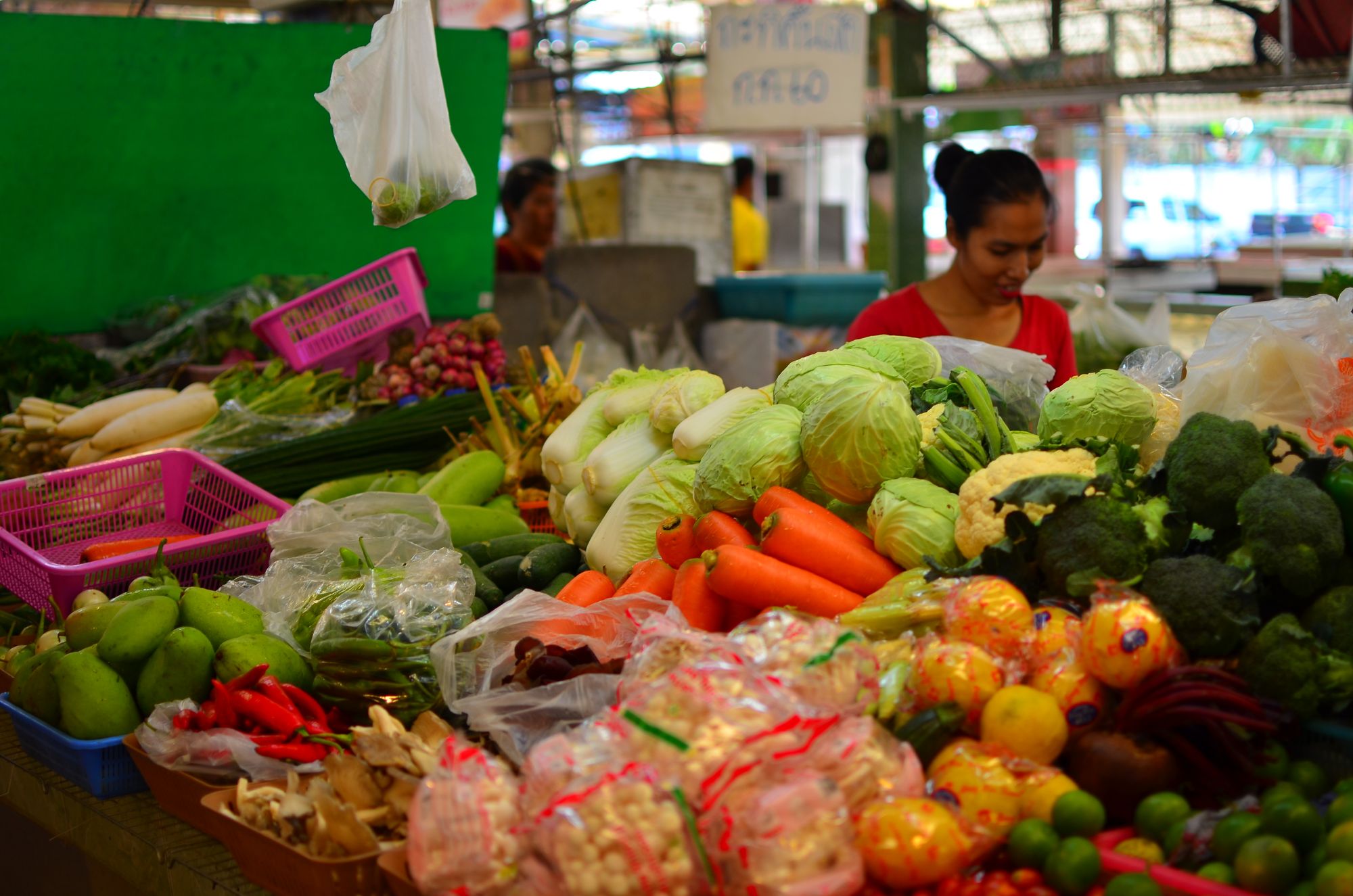 Vegetables at the market