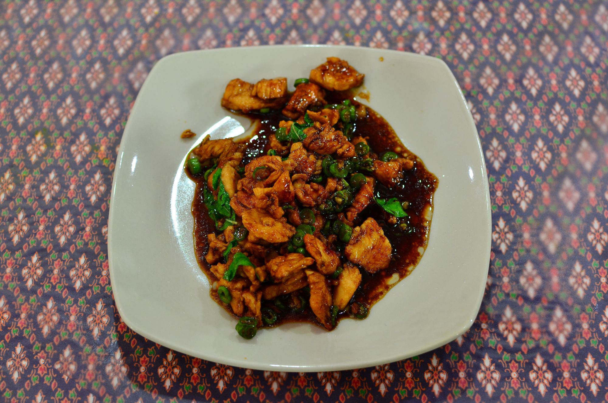 Stir-fried chicken with green beans and an amazing sauce